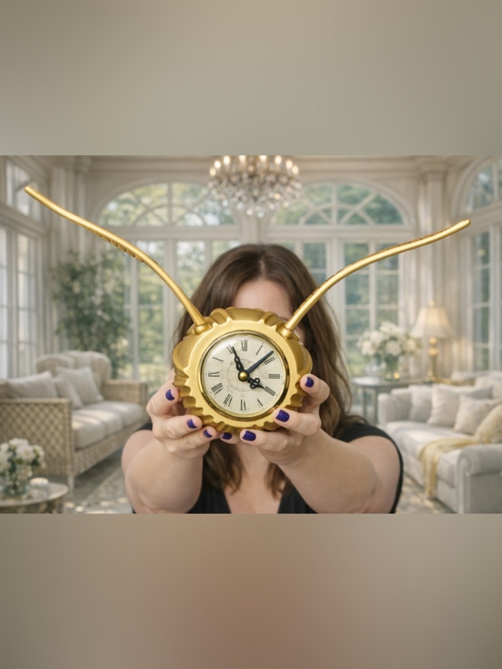 Harry Potter Golden Snitch Clock • PBteen • Discontinued • With Original Box